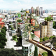 Illustration for article titled This Plan to Turn Stockholm Into a City Full of Sky Ways Looks Incredible
